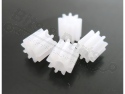 Tandwiel Kunststof 9-tands 0,5M voor 2mm as